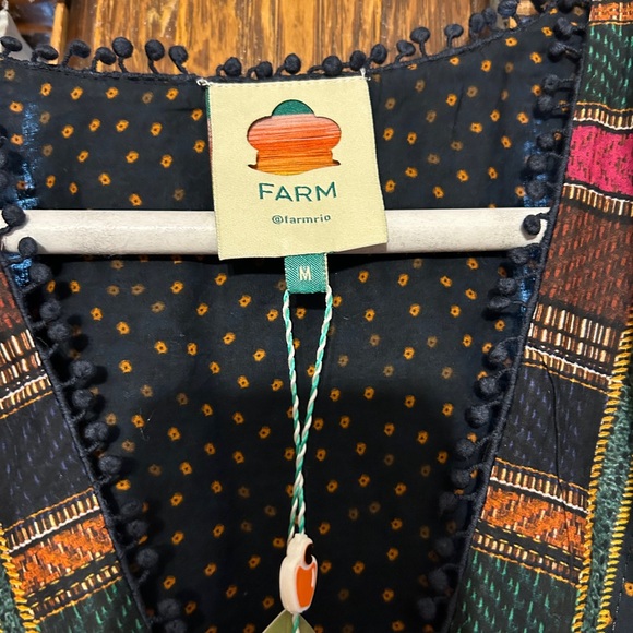 Farm Rio Mixed patchwork mini dress NWT - Picture 7 of 8